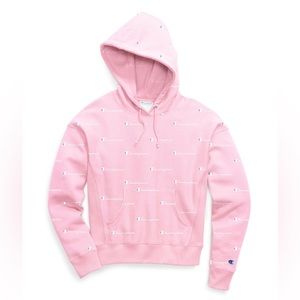 Champion Reverse Weave All Over Logo Pullover Hoodie